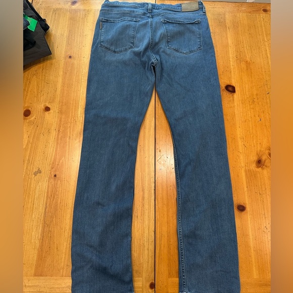 PAIGE Federal Men's Jeans Size 34 - Medium Wash, Blue Straight Leg - Picture 6 of 6